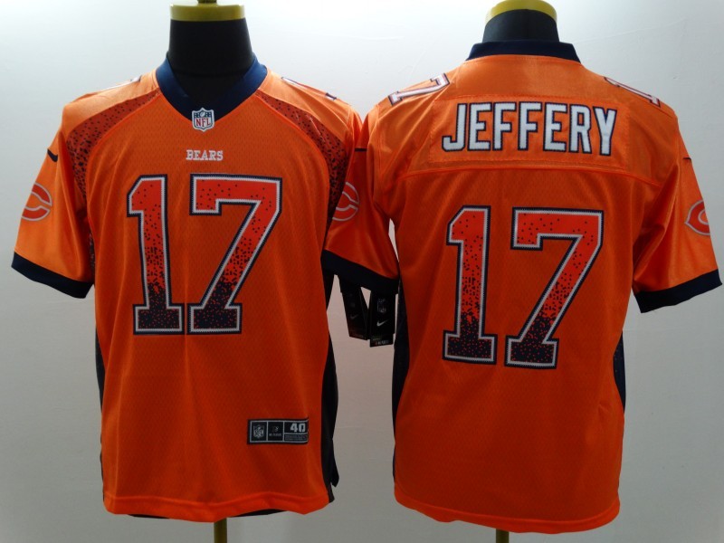 Men’s Chicago Bears Alshon Jeffery #17 Orange Jersey