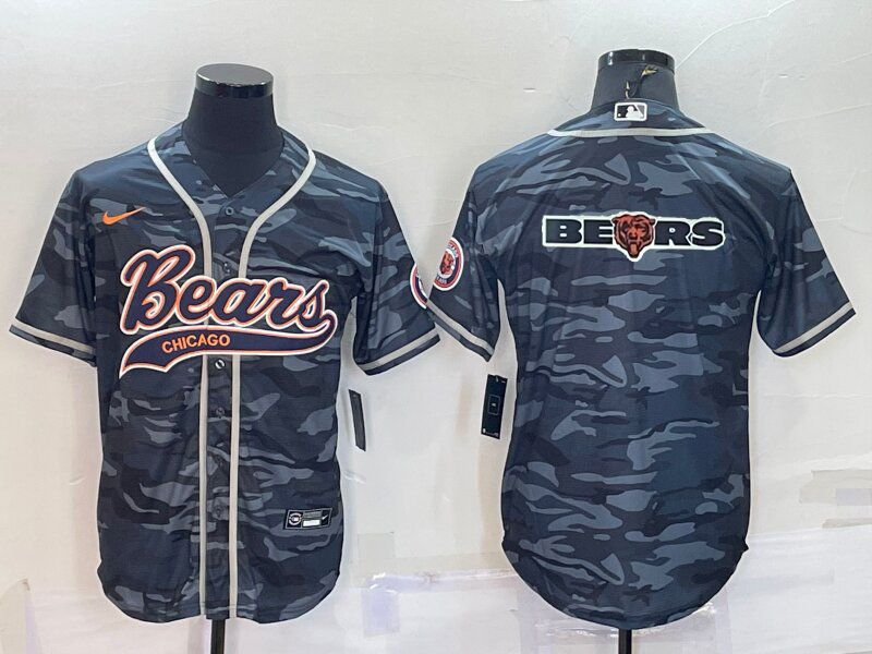 Men’s Chicago Bears Grey Camouflage Jersey