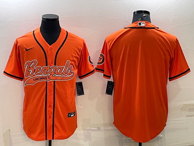 Men’s Cincinnati Bengals Orange Blank Jersey