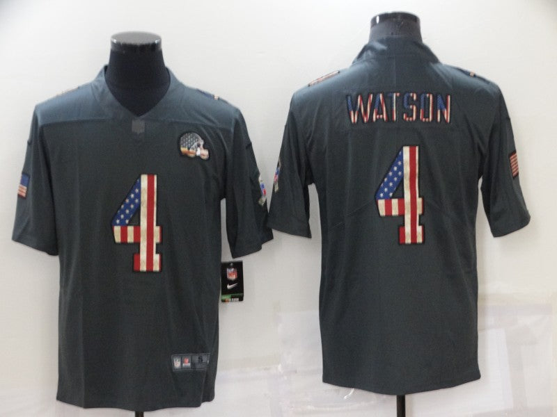 Men’s Cleveland Browns Deshaun Watson #4 Black Jersey