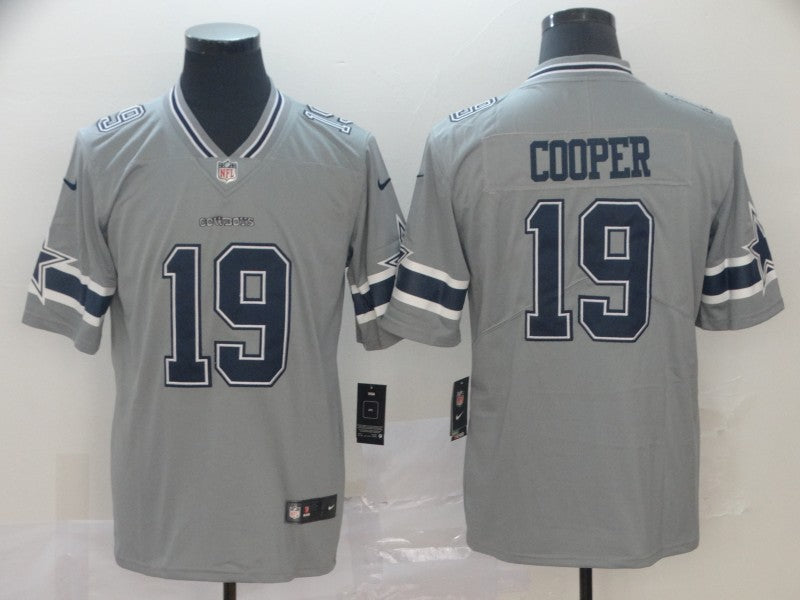 Men’s Dallas Cowboys Amari Cooper #19 Gray Inverted Legend Jersey