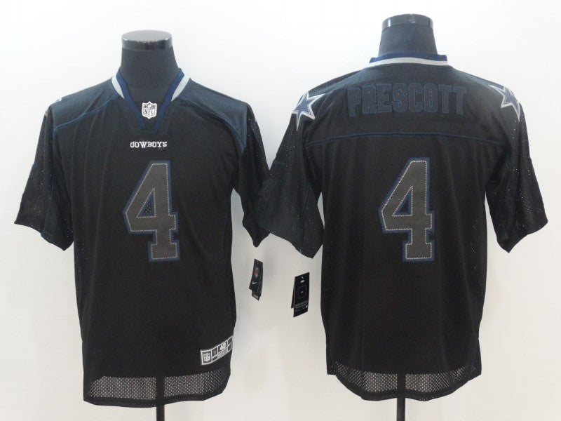Men’s Dallas Cowboys Dak Prescott #4 Black Authentic Jersey