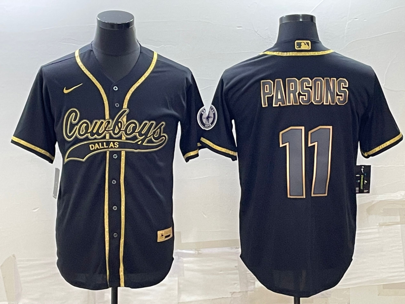 Men’s Dallas Cowboys Micah Parsons #11 Black Jersey Joint Edition