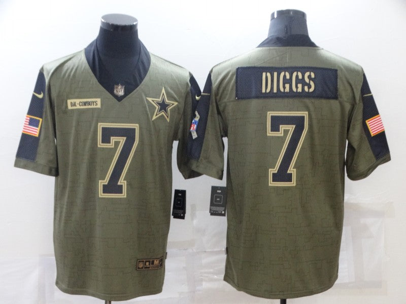 Men’s Dallas Cowboys Trevon Diggs #7 Brown Jersey