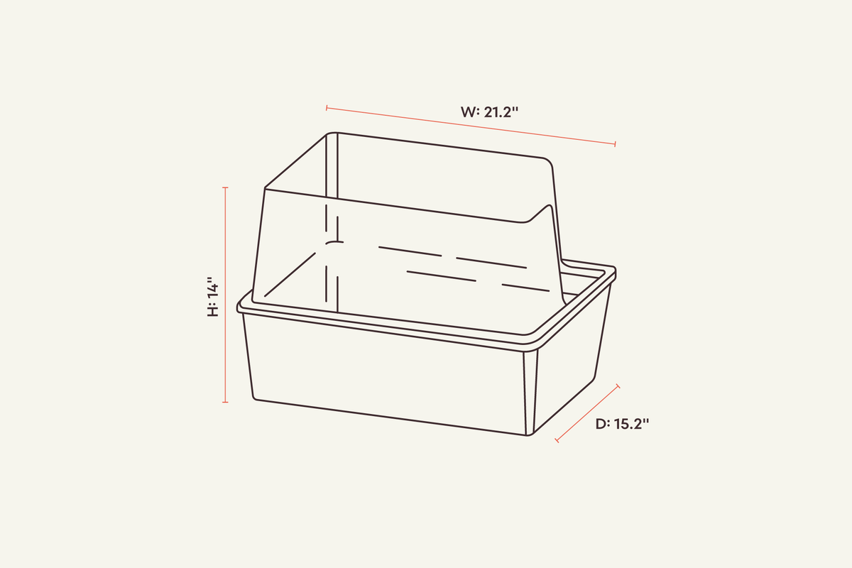 tuft + paw Cubby Litter Box