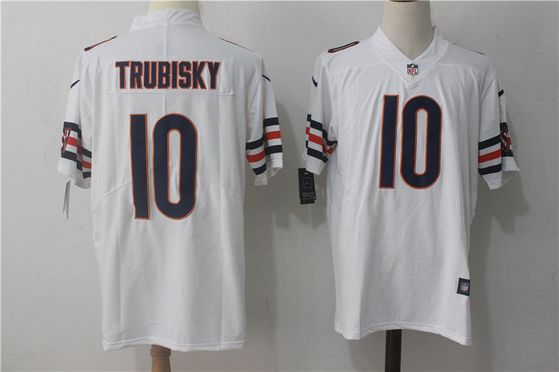 Men’s Chicago Bears Mitch Trubisky #10 White Jersey